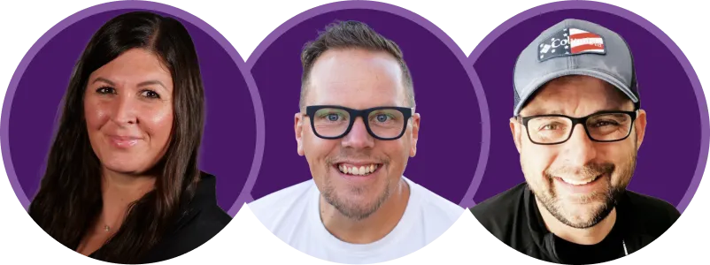 Left to right: Kristene, Jason, and Andy. Members of the GetReliefRx Coaching team.