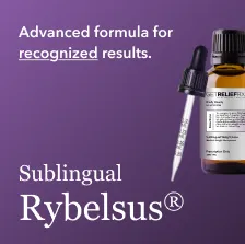 A bottle of sublingual Rybelsus® with its delivery dropper.