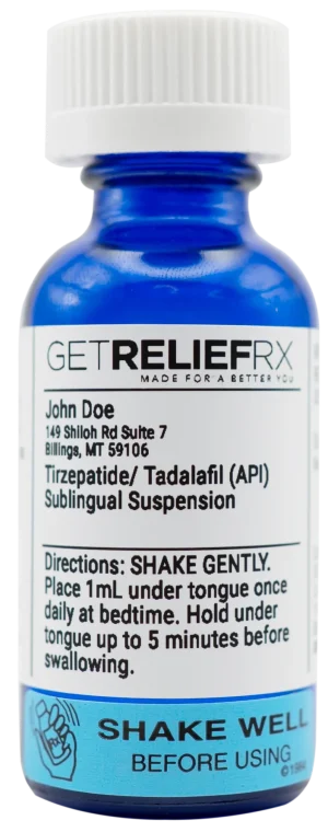 Image of Tirzepatide and Tadalafil compounded prescription